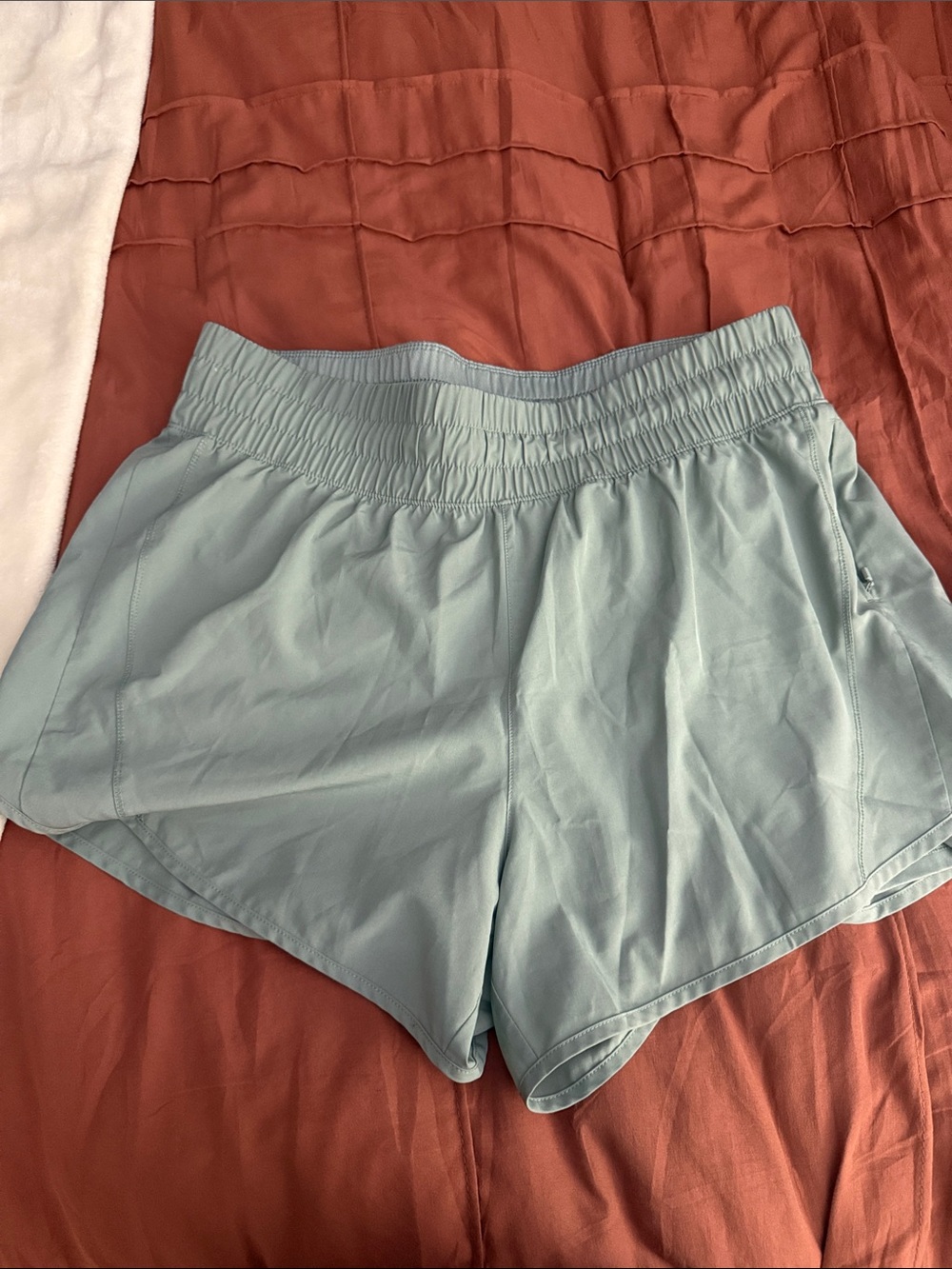 Avia Light Blue Athletic Shorts with Elastic Waist